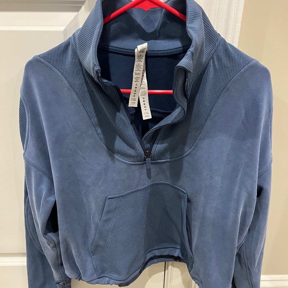 Lululemon Brushed Softstreme Ribbed Half Zip